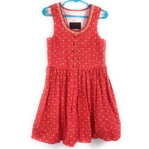 Vintage Kibek Kitzbühel Austrian Red & White Dress